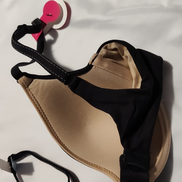 Maidenform Comfort dev Soft Demi Underwire Bra Black/Body Beige Lining 32C Women - Picture 7 of 10